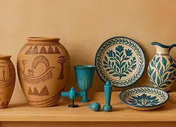 Painted Terracotta Ceramic Ware