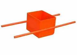 Orange Aggregate Measuring Box