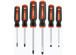 Orange Handle Screwdriver Set
